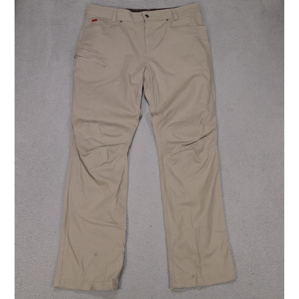 Brunt Torra Canvas Pants 38 Beige Workwear Utility Prep Y2K Tactical Mens 38x34